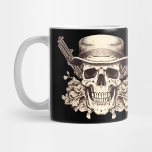 Skull with guns Mug